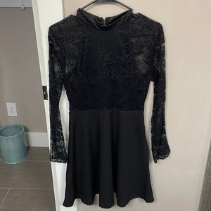 Lush black lacy dress